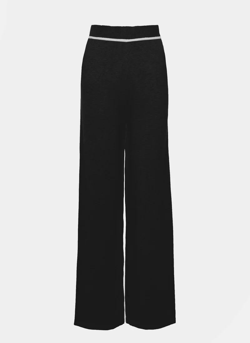 Lichi Contrast-detail jersey pants